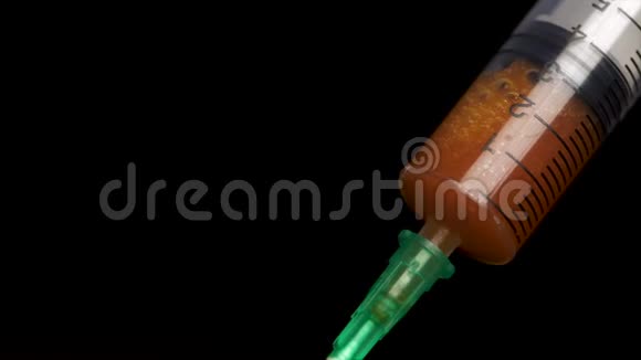 注射器医疗注射带针的药品塑料接种设备液体药物或麻醉剂保健视频的预览图