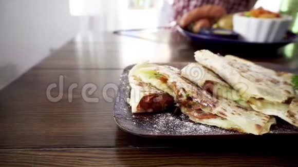 墨西哥素食玉米饼视频的预览图