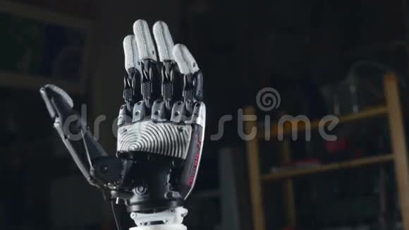 电脑手机器人手臂手势创新科学概念视频的预览图