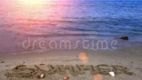 夏天写在沙子里视频的预览图