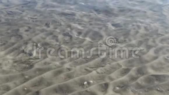 黑海海底靠近海岸海底的沙浪视频的预览图