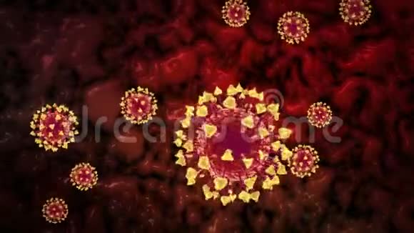 Covid19病毒可视化循环动画视频的预览图