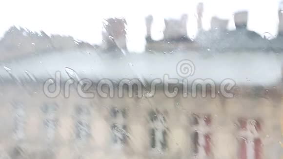 窗外的近景窗外有雨视频的预览图