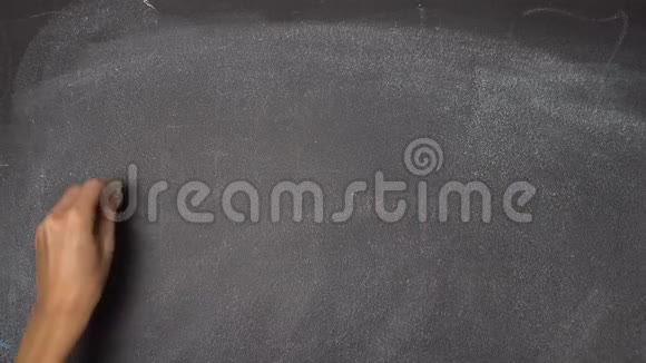 手写BRAIN在黑色黑板上视频的预览图