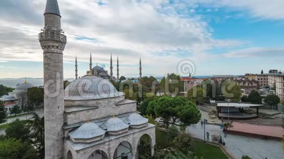 土耳其清真寺伊斯坦布尔天际线视频的预览图