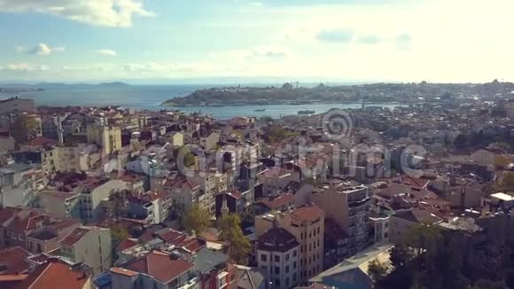阳光明媚的土耳其伊斯坦布尔视频的预览图