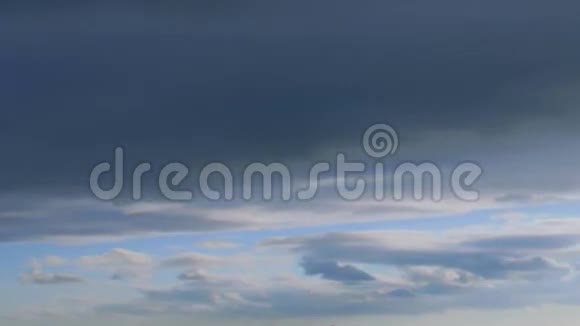 五颜六色的多云日落视频的预览图
