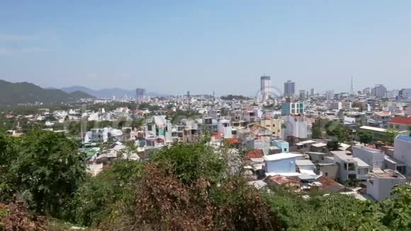 亚洲城市全景城市景观地平线视频的预览图