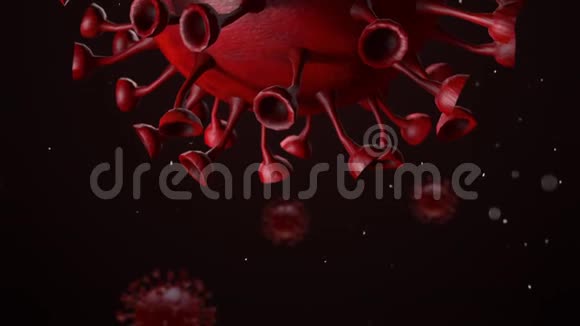 冠状病毒COVID19三维渲染视频的预览图