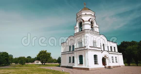布雷斯特白俄罗斯贝尔法里钟楼的加里森大教堂圣尼古拉斯教堂纪念建筑群布雷斯特英雄堡垒在视频的预览图