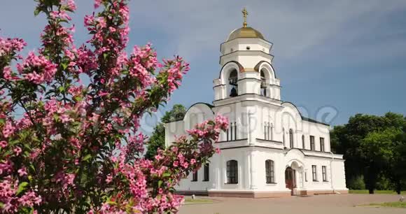 布雷斯特白俄罗斯贝尔弗里加里森大教堂钟楼圣尼古拉斯教堂在纪念建筑群布雷斯特英雄在视频的预览图