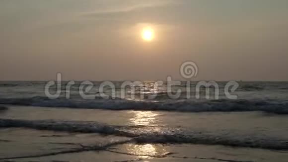 印度洋上的日落4K视频的预览图