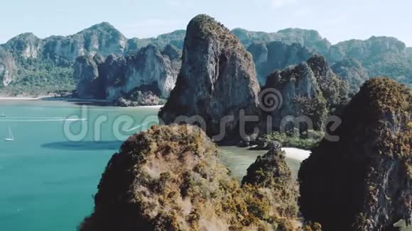泰国美丽的Railay海滩视频的预览图