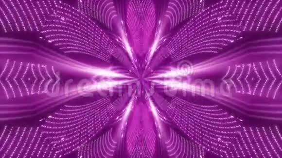 紫色抽象背景运动光和粒子环视频的预览图