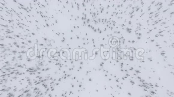 上景雪景森林和大型制造厂视频的预览图