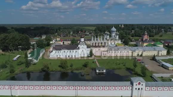 蒂克文设想修道院空中视频的视图俄罗斯锡克文视频的预览图