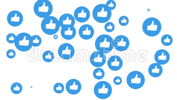 视频现代蓝色像图标社交媒体的通知类似或遵循应用程序的符号视频的预览图