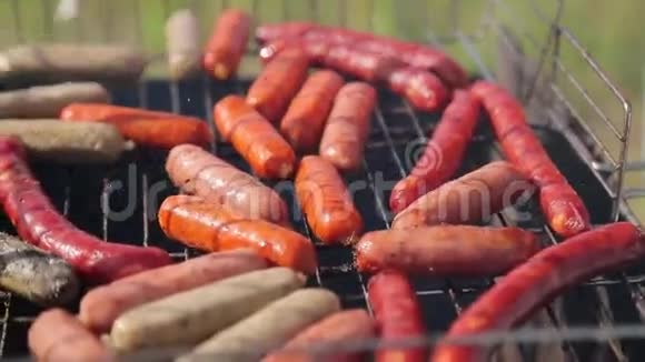 热狗和香肠烤视频的预览图