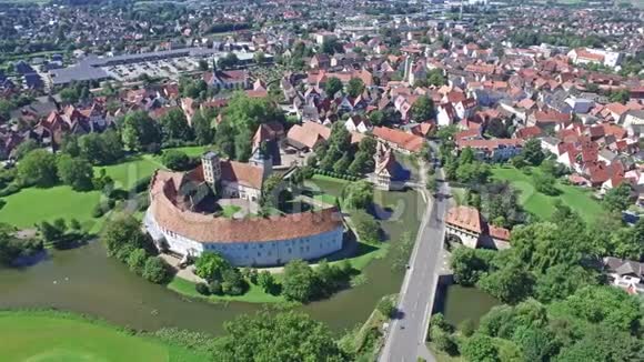历史名城Steinfurt的鸟瞰图视频的预览图