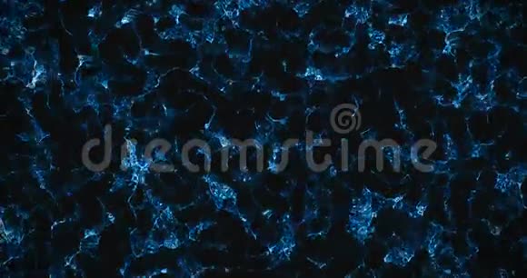 抽象蓝色光泽纹理波材料运动背景无缝环视频的预览图
