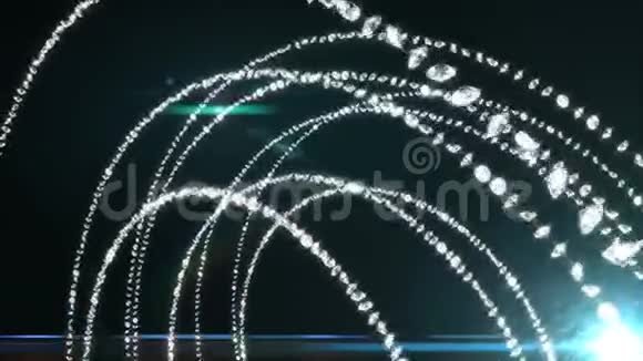 移动粒子钻石无缝环视频的预览图