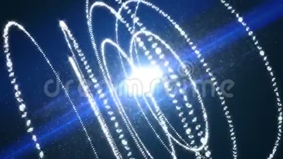 移动粒子钻石无缝环视频的预览图