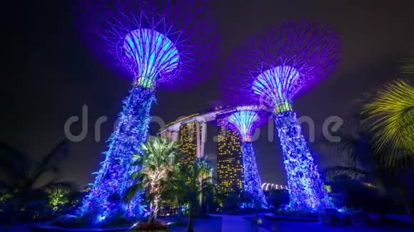 新加坡超级树林运动时间推移视频的预览图