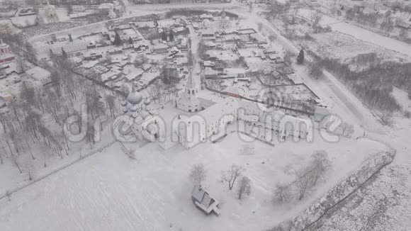 苏兹达尔城圣母圣诞节大教堂克里姆林宫视频的预览图