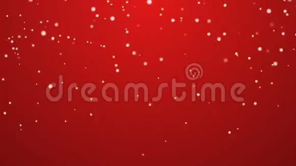 降雪红色背景视频的预览图