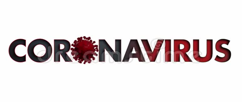 冠状病毒黑色文本COVID19冠状病毒大流行背景nCOV2019视频的预览图