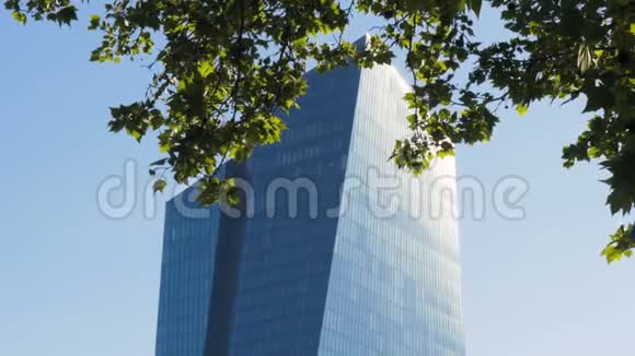 法兰克福城市地标摩天大楼视频的预览图
