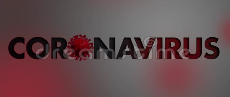 冠状病毒黑色文本COVID19冠状病毒大流行背景nCOV2019视频的预览图