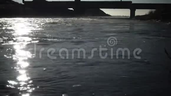 溪流落水冲击生态背景视频的预览图