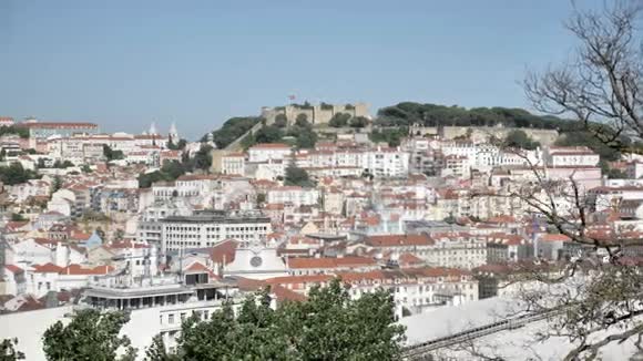 里斯本全景葡萄牙首都景观4K视频的预览图