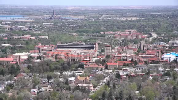 科罗拉多州博尔德大学鸟瞰图视频的预览图