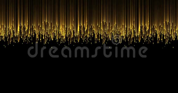 圣诞节的数字闪光闪耀着金色的粒子黑色的背景节日视频的预览图