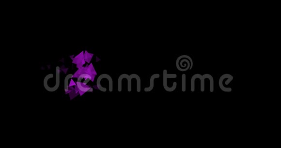 出售动画文本背景为社交媒体营销广告活动4K分辨率动画与粒子紫苏视频的预览图