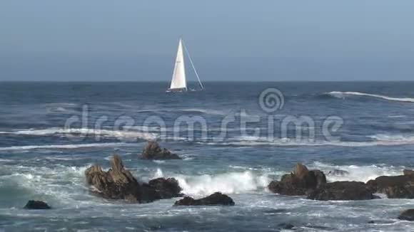帆船西海岸加利福尼亚美国视频的预览图