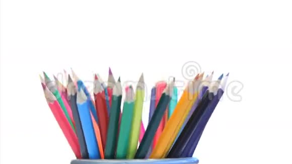 彩色铅笔的顶部视频的预览图