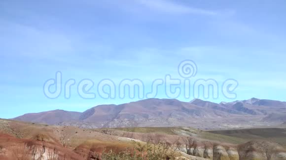 阿尔泰自然公园著名阿尔泰火星谷景视频的预览图