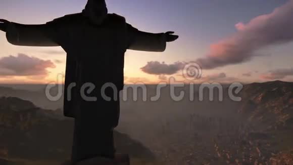 救世主基督里约热内卢日出视频的预览图