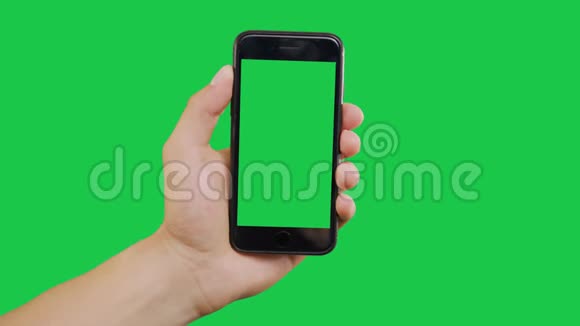 缩放智能手机绿色屏幕视频的预览图