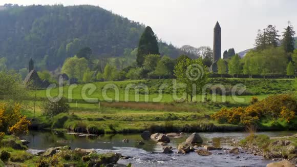 爱尔兰威克洛山上著名的古老的格兰达洛地区视频的预览图
