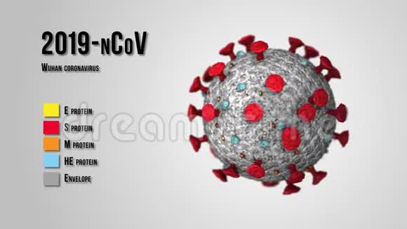 病原体爆发细菌和病毒疾病引起微生物如冠状病毒冠状病毒2019n型视频的预览图