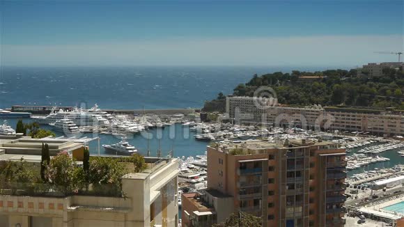 摩纳哥海湾和港口法国CoteDAzu视频的预览图