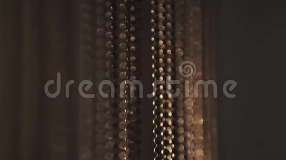 窗帘室内装饰用木珠视频的预览图