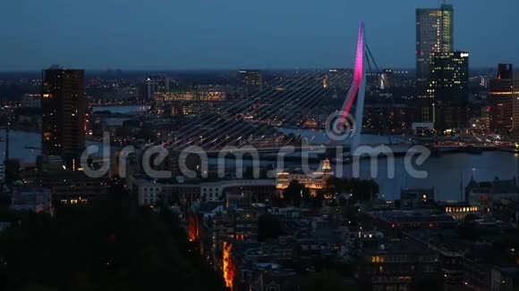鹿特丹全景夜景视频的预览图