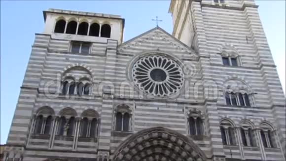 圣洛伦佐大教堂在热那亚视频的预览图