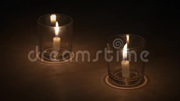 杯子里的蜡烛视频的预览图