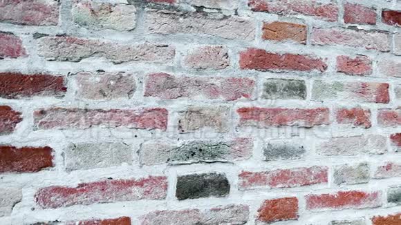意大利古代典型的房子墙红棕色视频的预览图